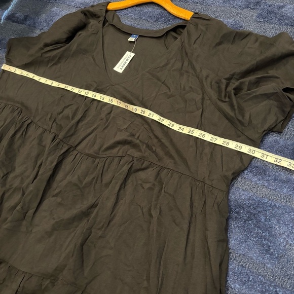 Old Navy 4X Swing Dress Black Flutter Sleeve - Picture 8 of 11